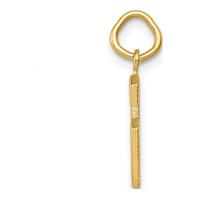 14K Yellow Gold Small Number 6 Charm – view 3