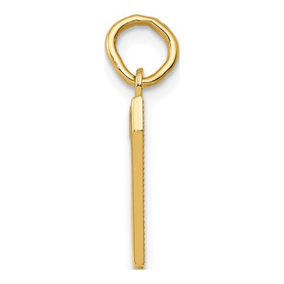 14K Yellow Gold Small Number 7 Charm – view 3