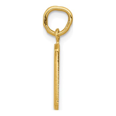 14K Yellow Gold Number 9 Charm – view 3
