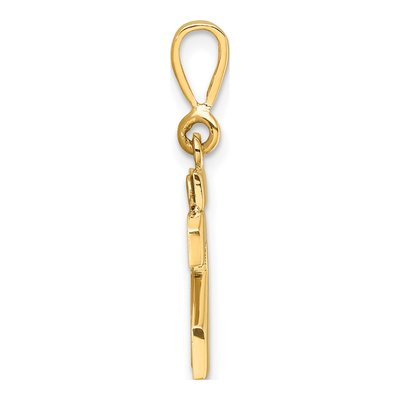14K Yellow Gold Small Number 23 Charm – view 3