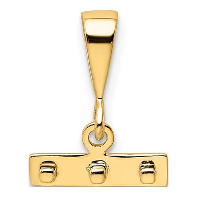 14K Yellow Gold Small Top Charm – view 5
