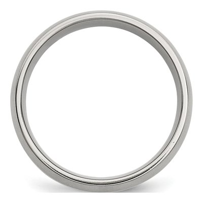 Stainless Steel & 14K Gold 8mm Inlay Wedding Band – view 5