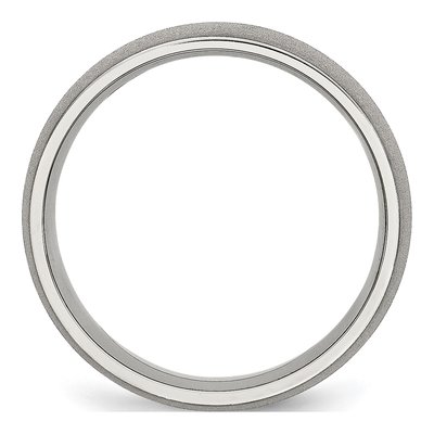 Stainless Steel 7mm Wedding Band – view 4