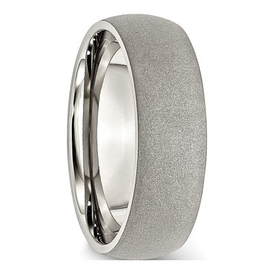 Stainless Steel 7mm Wedding Band – view 6
