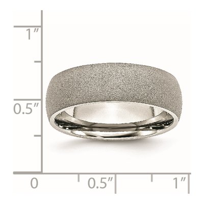 Stainless Steel 7mm Wedding Band – view 8