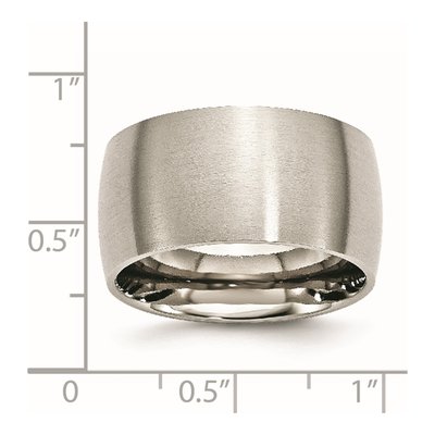 Stainless Steel 12mm Comfort-Fit Wedding Band – view 6