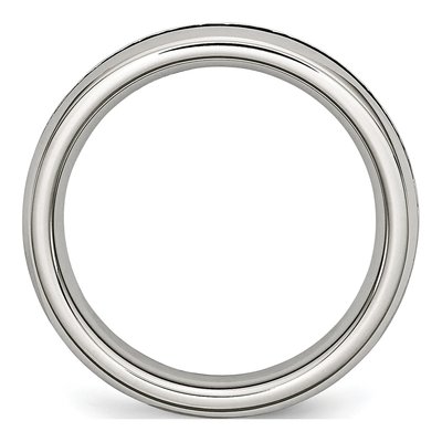 Stainless Steel CZ Ring – view 4