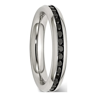 Stainless Steel CZ Ring – view 6