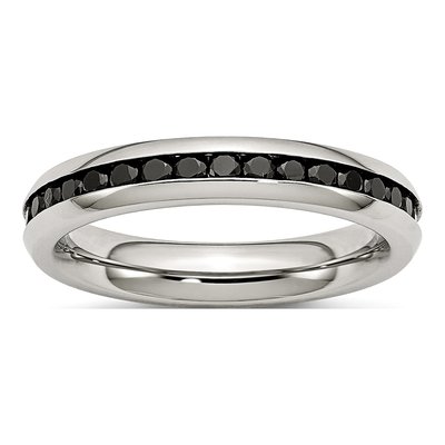 Stainless Steel CZ Ring