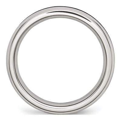 Stainless Steel CZ January Ring – view 4