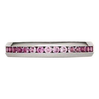Stainless Steel CZ July Ring – view 5