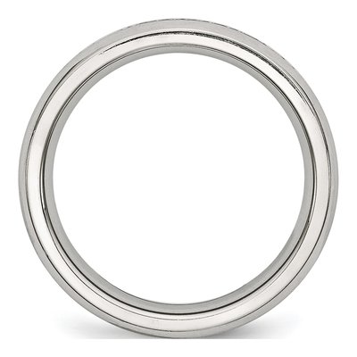 Stainless Steel CZ Ring – view 4