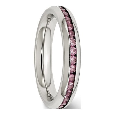 Stainless Steel CZ Ring – view 6