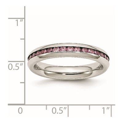 Stainless Steel CZ Ring – view 8