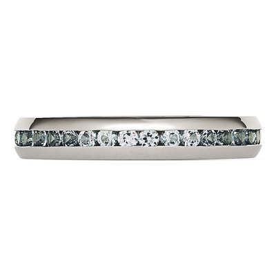 Stainless Steel CZ March Ring – view 5