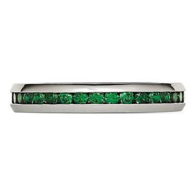 Stainless Steel CZ May Birthstone Ring – view 5