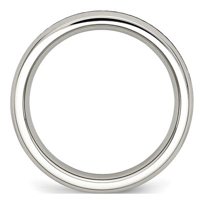Stainless Steel CZ Ring – view 4