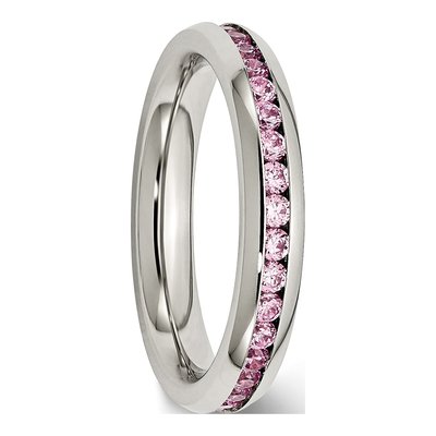 Stainless Steel CZ Ring – view 6
