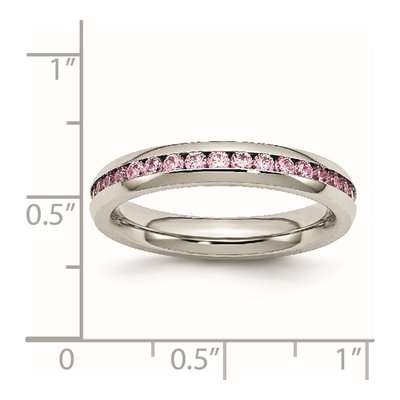Stainless Steel CZ Ring – view 8