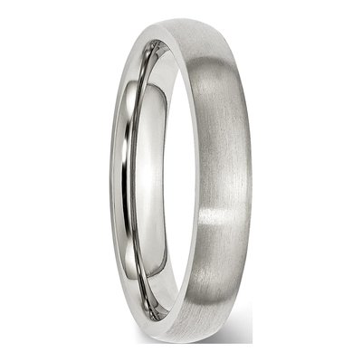 Stainless Steel 4mm Comfort-Fit Wedding Band – view 7