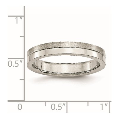 Stainless Steel 4mm Wedding Band – view 7