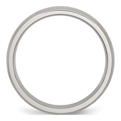 Stainless Steel 5mm Comfort-Fit Wedding Band – view 4