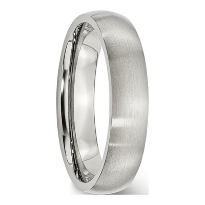 Stainless Steel 5mm Comfort-Fit Wedding Band – view 7