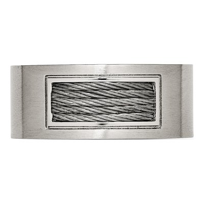 Stainless Steel 10mm Wedding Band – view 5