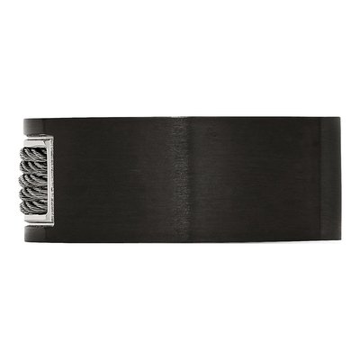 Black Stainless Steel 10mm Wedding Band – view 4