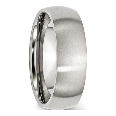 Stainless Steel 7mm Comfort-Fit Wedding Band – view 7