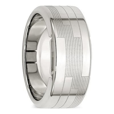 Stainless Steel 9mm Textured Band – view 6