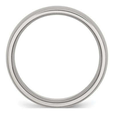 Stainless Steel 8mm Wedding Band – view 5