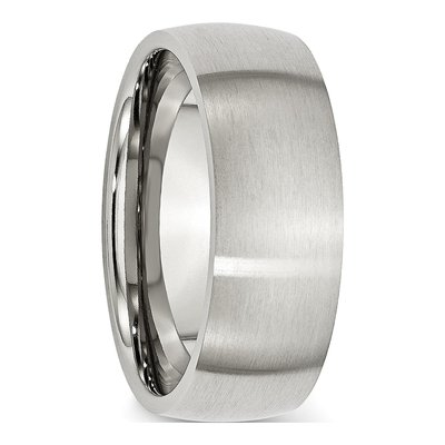 Stainless Steel 8mm Wedding Band – view 7