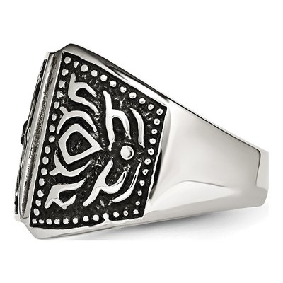 Men's Stainless Steel Cross Ring – view 4