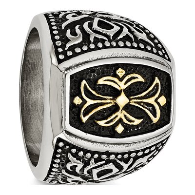 Men's Stainless Steel Cross Ring – view 6
