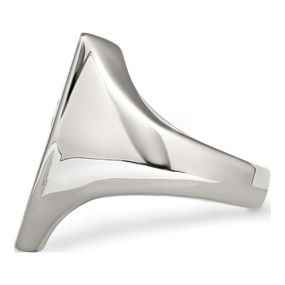 Men's Stainless Steel 1/20 ct tw Diamond Ring – view 5