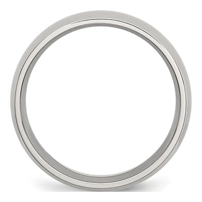 Stainless Steel 7mm Comfort-Fit Wedding Band – view 3