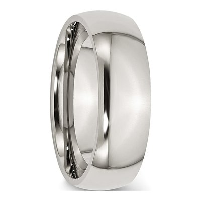 Stainless Steel 7mm Comfort-Fit Wedding Band – view 5