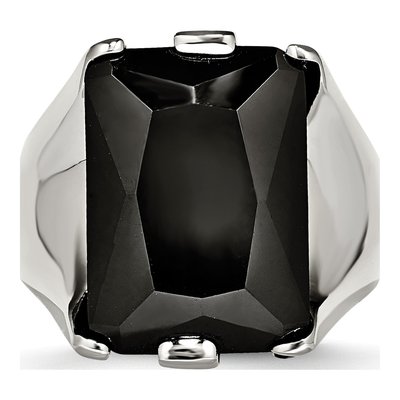 Stainless Steel CZ Ring – view 5