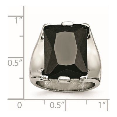 Stainless Steel CZ Ring – view 7