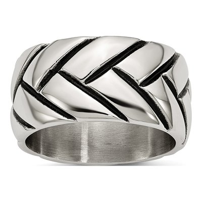 Stainless Steel Braided Design Ring