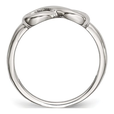 Stainless Steel Infinity Ring – view 3
