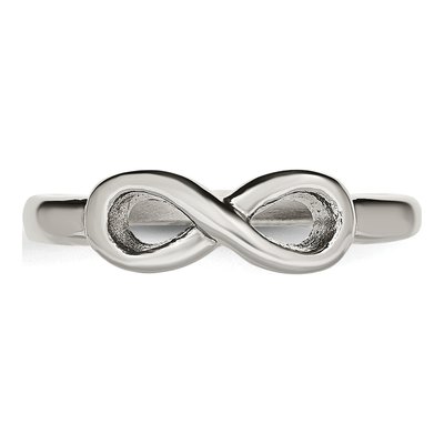 Stainless Steel Infinity Ring – view 6