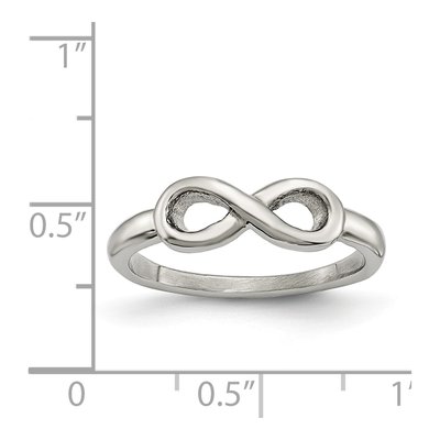 Stainless Steel Infinity Ring – view 8