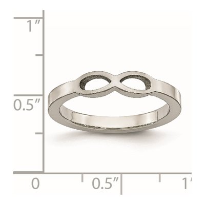 Stainless Steel Infinity Symbol Ring – view 6