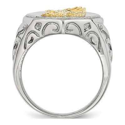 Men's Stainless Steel Eagle Ring – view 3