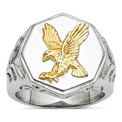 Men's Stainless Steel Eagle Ring