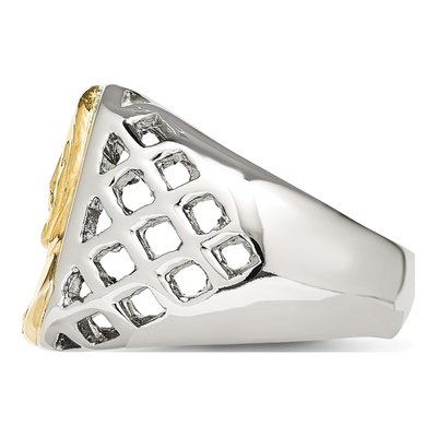 Men's Stainless Steel Jesus Ring – view 4