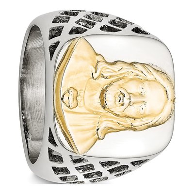 Men's Stainless Steel Jesus Ring – view 6