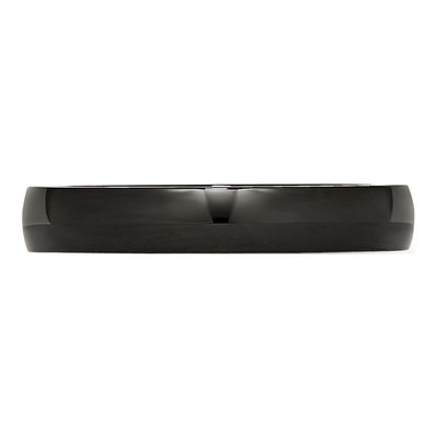 Black Stainless Steel 4mm Black Wedding Band – view 4